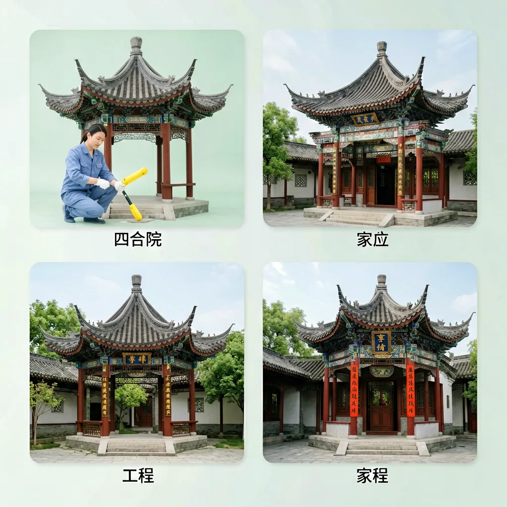 古建凉亭牌楼
